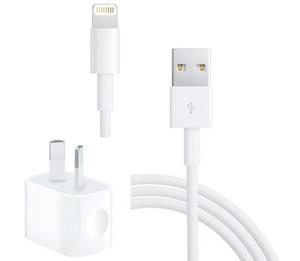 Cargador Pared P/ Iphone 5s 5c Se 6s 7 8 X Plus Ori + Cable