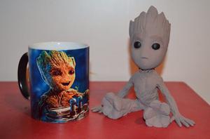 Taza Magica Importada Guardianes De La Galaxia Groot Y Mas!