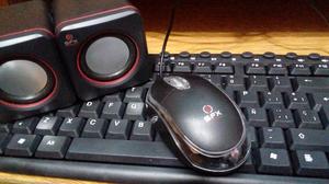 Kit multimedia teclado mouse parlantes