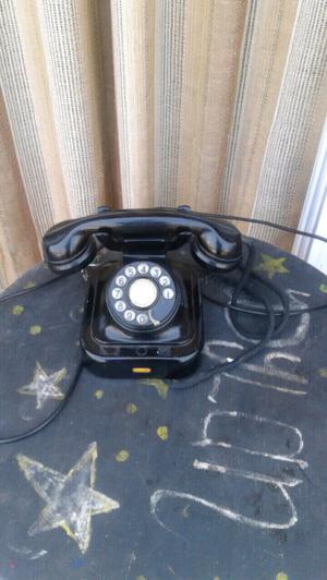 antiguo telefono negro