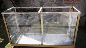 vitrina de vidrio - oportunidad varios rubros
