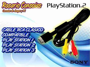 Cable Salida Clasica Compatible Ps1 Ps2 Y Ps3 Rosario