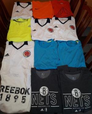 Camisetas varias adidas reebok