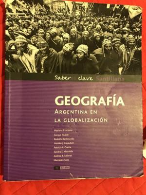 LIBRO GEOGRAFIA ARGENTINA EN LA GLOBALIZACION. SANTILLANA