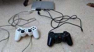 Playstation 2 (gris), Slim, Chipeada, 1 Joystick, Juegos
