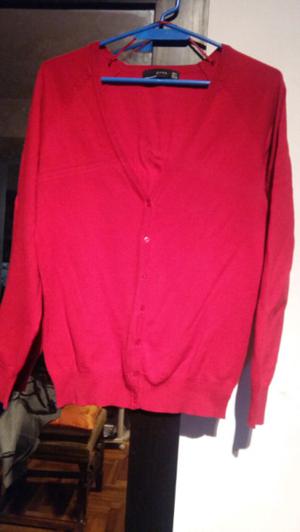 SACO SWEATER de MUJER ROJO ZARA TL