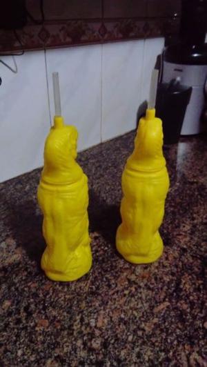Vasos plásticos antivuelco con sorbete, ~$99 c/u