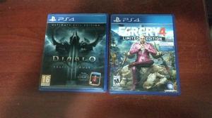 Vendo Far Cry 4 y Diablo 3 PS4