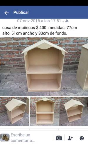 Vendo casa de muñecas fibrofacil