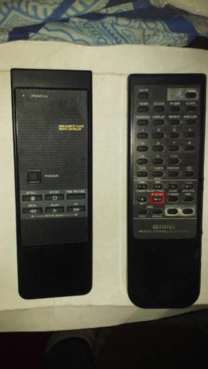 Controles remotos para videos cassettes