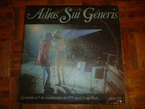 Vinilo Adios Sui Generis Parte 2ª