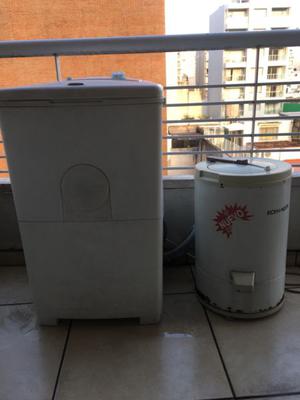 Lavarropa semi automático y secarropas