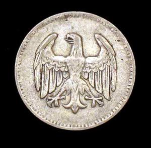 Jmmp Alemania Weimar: Valiosa Moneda De Plata 1 Mark  A