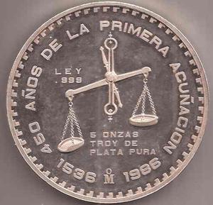 Mexico Gran Moneda De Plata 5 Onzas