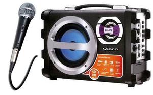 Parlante Karaoke Winco Ww Bt Usb Radio Microfono