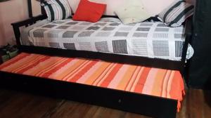 Divan cama + carro cama con sistema de elevacion 1 plaza