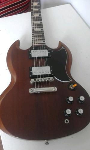 GUITARRA EPIPHONE SG. G400 BROWN FADED. CANJES.