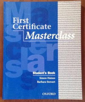 LIBRO FIRST CERTIFICATE MASTERCLASS STUDENT´S BOOK Y