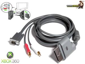 Cable Vga Hd + Audio Jack Stereo Para Xbox 360