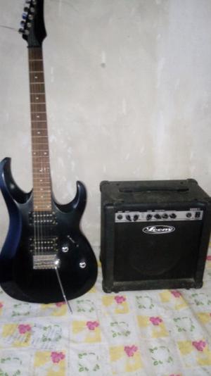 Guitarra luthier + amplificador 25w+ funda
