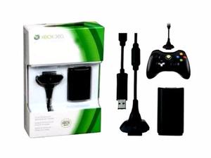 Kit Juega Y Carga Xbox 360 Bateria + Cable