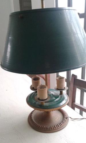 Lámpara escritorio de bronce tres lámparas