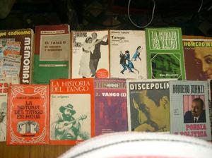 Lote de 12 libros de tango,historia,cantantes etc.ESCUCHO TU