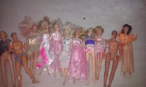 Lotes de muñecas barbie antiguas 
