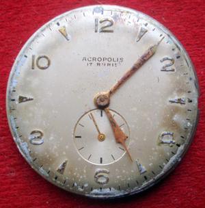 Maquina Reloj Pulsera Acropolis 17 Jewel Swiss