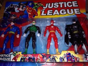 Set 4 Figuras Liga De La Justicia Justice League Zona Sur