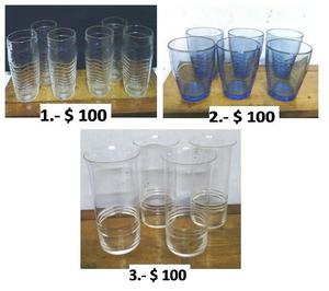 VASOS DE VIDRIO.