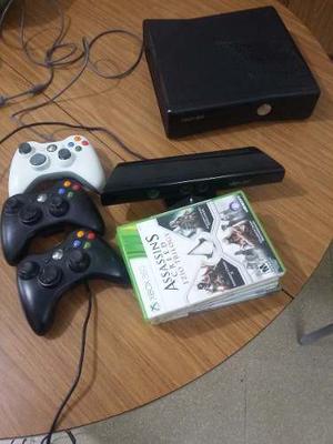 Xbox 360 Slim Con 3 Joysticks Y 7 Juegos Oferta!!!!!