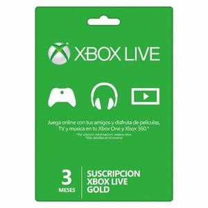 Xbox Live Gold 3 Meses