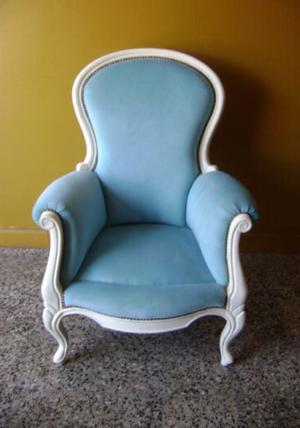 Antiguo Sillon De Estilo Colonial Ingles