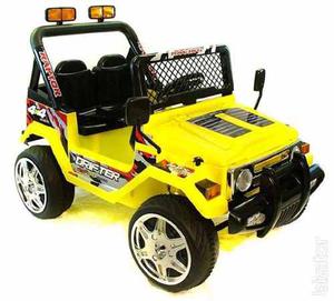 Auto A Bateria Jeep Para Dos Niños 12 V Gigante Cont Remoto