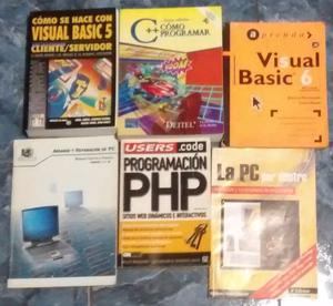 Libros programación y hardware de PC
