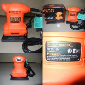 Lijadora Orbital Black + Decker 200w 1/4 De Hoja Profesional