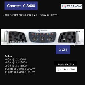 Potencia American Pro Serie Concert C Amplificador w