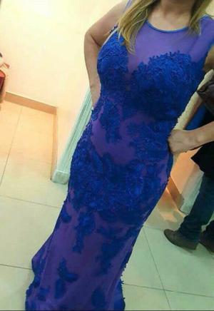 Vestido de fiesta azul usado