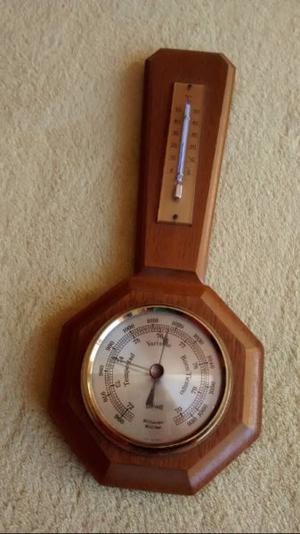 Barómetro antiguo Alemán con termometro Excelente