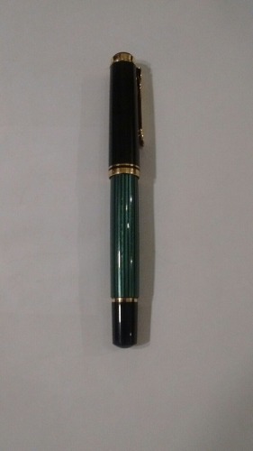 Lapicera Pelikan M400 Verde Estriado Alemania Pluma M 18 C