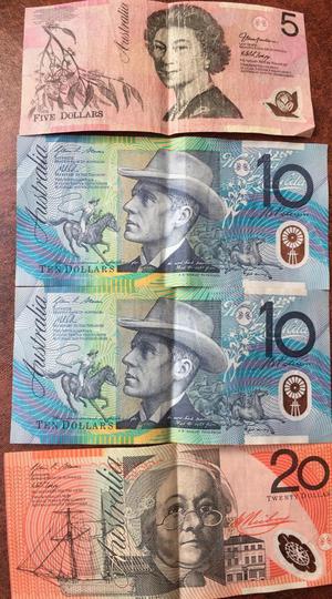 4 Billetes Australia Plastico Polimero