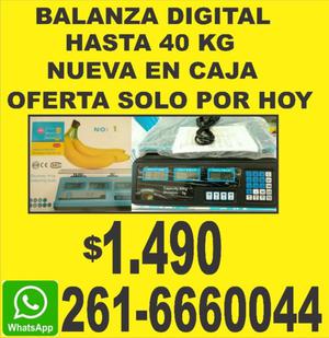 BALANZA DIGITAL HASTA 40KG NUEVA EN CAJA SIN USO