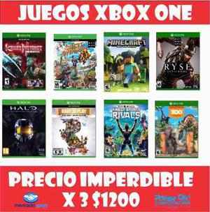 Juegos Xbox One Fisico Promocion X3 Power On