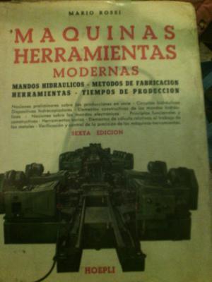 Maquinas herramientas modernas. Mario Rossi