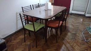 Mesa Comedor, Con 6 Sillas