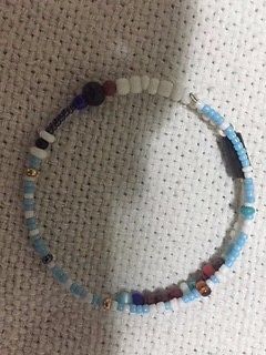 Pulsera Tobillera de Republica Dominicana Artesania