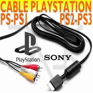 Cable Rca Ps1 Ps2 Ps3 Playstation Consola Audio Video - Ttg