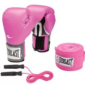 Combo Box: Guantes Pro Style Everlast +venda 180 + Soga