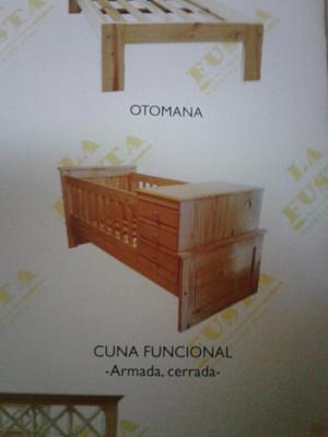 Cuna funcional sin pintar